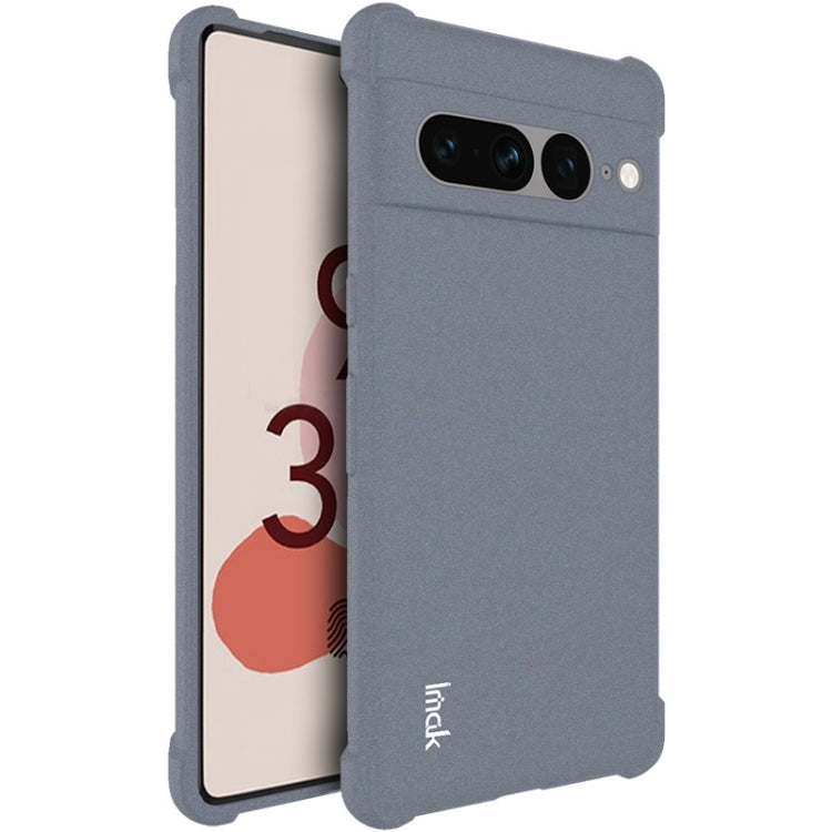 For Google Pixel 7 Pro 5G imak All-inclusive Shockproof Airbag TPU Case(Matte Grey) - Google Cases by imak | Online Shopping UK | buy2fix