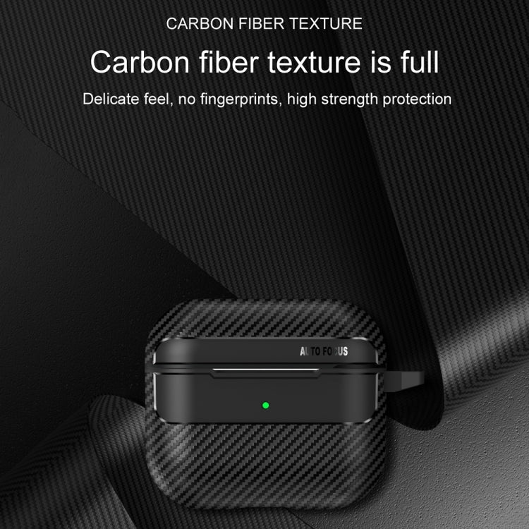 For AirPods 3 Carbon Fiber Texture Anti-fall Earphone Protective Case(Green) - For AirPods 3 by buy2fix | Online Shopping UK | buy2fix