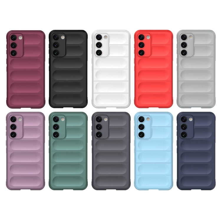 For Samsung Galaxy S23+ 5G Magic Shield TPU + Flannel Phone Case(Dark Grey) - Galaxy S23+ 5G Cases by buy2fix | Online Shopping UK | buy2fix