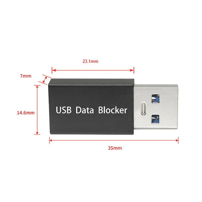 GEM02 USB Data Blocker Charging Connector(Gold) - Converter & Adapter by buy2fix | Online Shopping UK | buy2fix