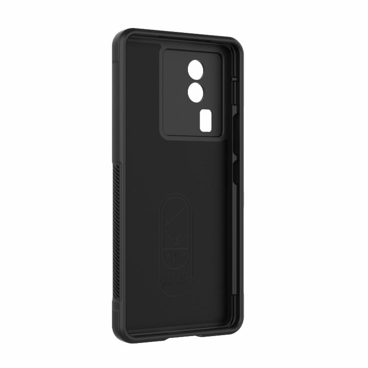 For vivo iQOO Neo7 Magic Shield TPU + Flannel Phone Case(Purple) - vivo Cases by buy2fix | Online Shopping UK | buy2fix
