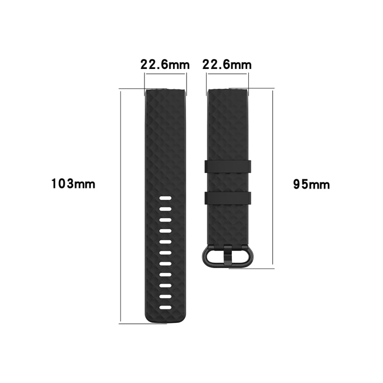 Color Buckle TPU Wrist Strap Watch Band for Fitbit Charge 4 / Charge 3 / Charge 3 SE, Size: S(Light Yellow) - Watch Bands by buy2fix | Online Shopping UK | buy2fix