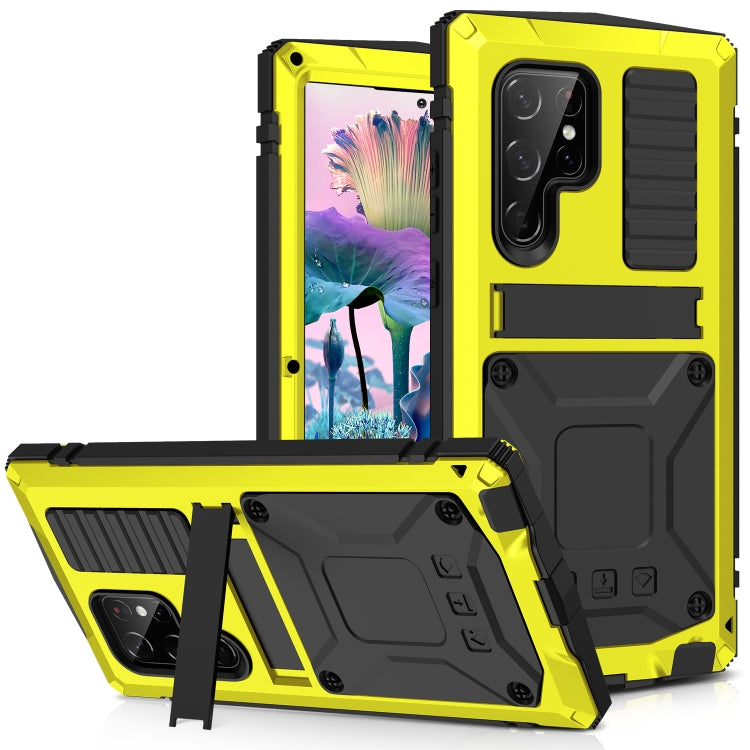 For Samsung Galaxy S23 Ultra 5G R-JUST Life Waterproof Dustproof Shockproof Phone Case(Yellow) - Galaxy S23 Ultra 5G Cases by R-JUST | Online Shopping UK | buy2fix