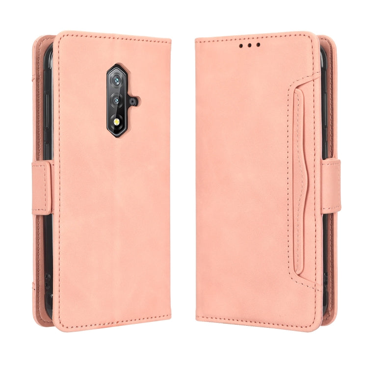 For Blackview BV5200 Skin Feel Calf Texture Card Slots Leather Phone Case(Pink) - More Brand by buy2fix | Online Shopping UK | buy2fix