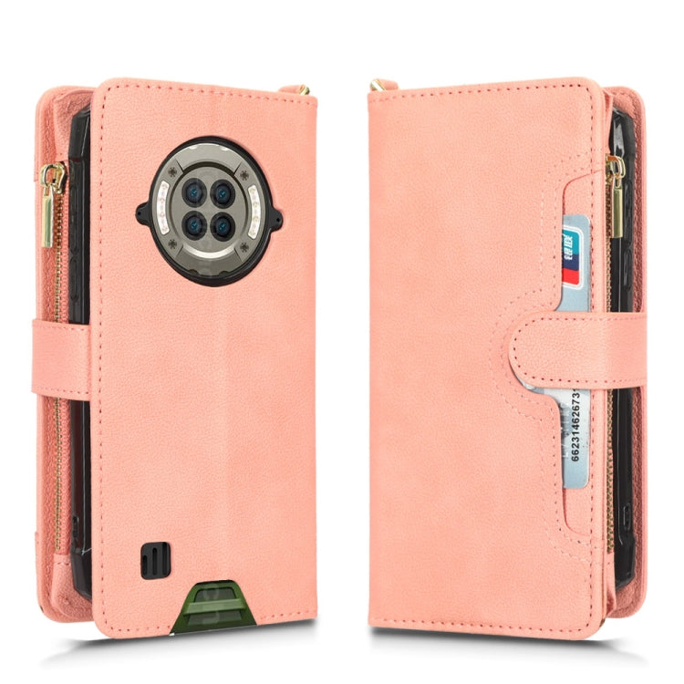 For Doogee S96 Pro Litchi Texture Zipper Leather Phone Case(Pink) - Doogee Cases by buy2fix | Online Shopping UK | buy2fix