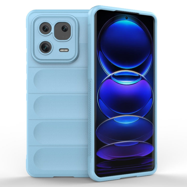 For Xiaomi 13 Pro 5G Magic Shield TPU + Flannel Phone Case(Light Blue) - 13 Pro Cases by buy2fix | Online Shopping UK | buy2fix