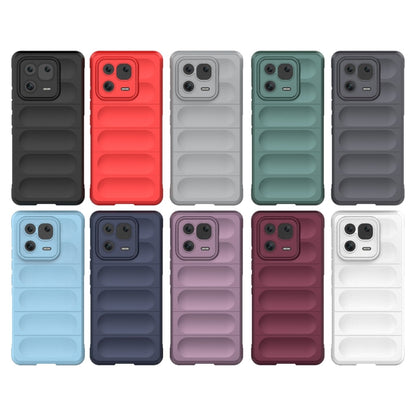 For Xiaomi 13 Pro 5G Magic Shield TPU + Flannel Phone Case(Red) - 13 Pro Cases by buy2fix | Online Shopping UK | buy2fix