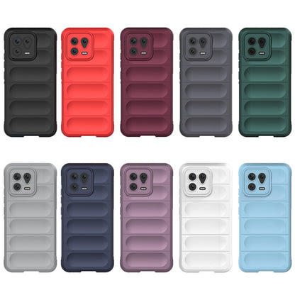 For Xiaomi 13 Magic Shield TPU + Flannel Phone Case(Grey) - 13 Cases by buy2fix | Online Shopping UK | buy2fix