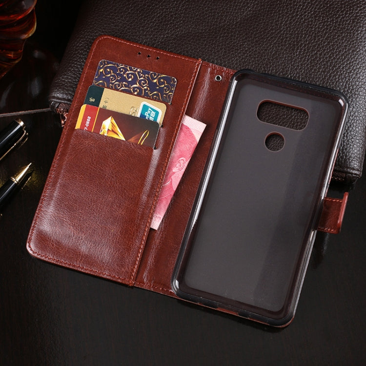 For LG G6 idewei Crazy Horse Texture Horizontal Flip Leather Case with Holder & Card Slots & Wallet(Black) - LG by idewei | Online Shopping UK | buy2fix