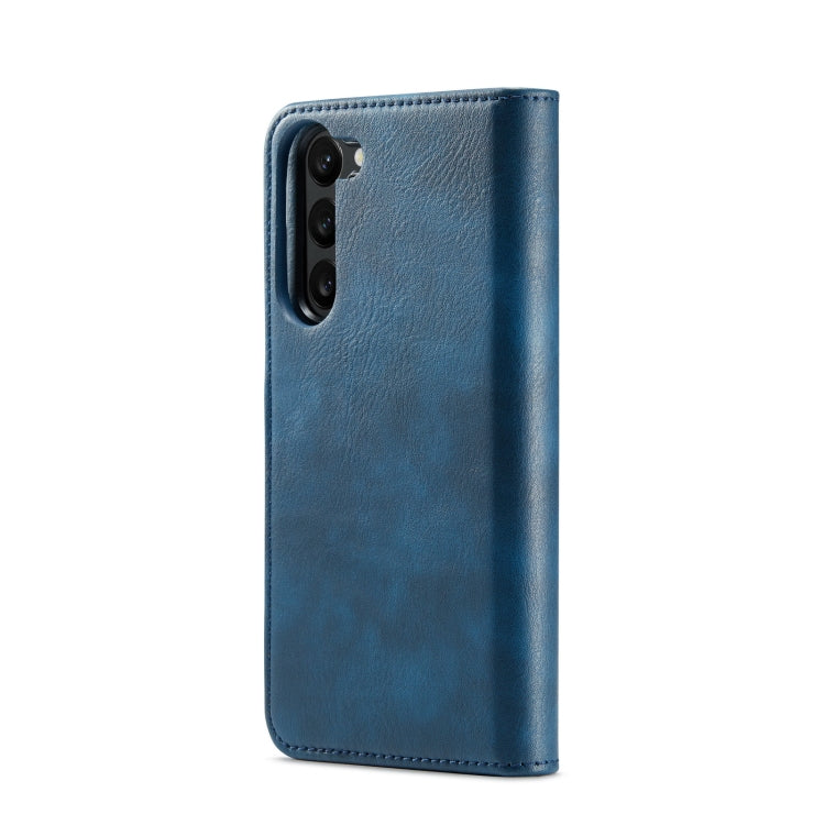 For Samsung Galaxy S23+ 5G DG.MING Crazy Horse Texture Detachable Magnetic Leather Case(Blue) - Galaxy S23+ 5G Cases by DG.MING | Online Shopping UK | buy2fix