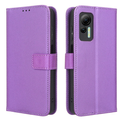 For Ulefone Note 14 Diamond Texture Leather Phone Case(Purple) - Ulefone Cases by buy2fix | Online Shopping UK | buy2fix