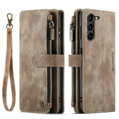 For Samsung Galaxy S23 5G CaseMe C30 Multifunctional Leather Phone Case(Brown) - Galaxy S23 5G Cases by CaseMe | Online Shopping UK | buy2fix