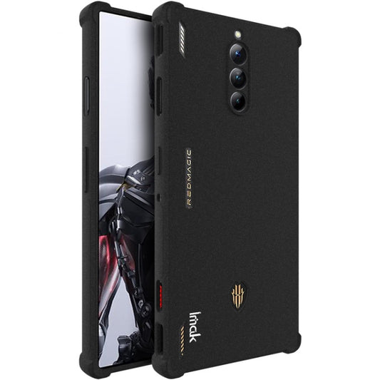 For ZTE nubia Red Magic 8 Pro 5G imak Shockproof Airbag TPU Phone Case(Matte Black) - ZTE Cases by imak | Online Shopping UK | buy2fix