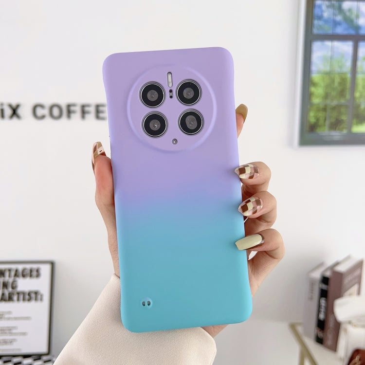 For Huawei P40 Frameless Skin Feel Gradient Phone Case(Light Purple Blue) - Huawei Cases by buy2fix | Online Shopping UK | buy2fix