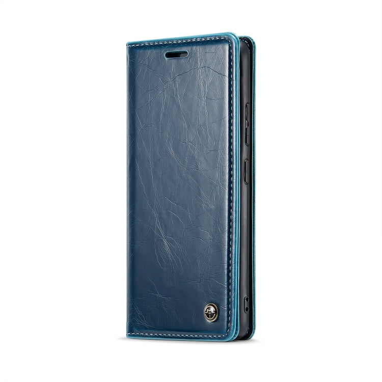 For Xiaomi Redmi Note 12 Pro+ 5G CaseMe 003 Crazy Horse Texture Leather Phone Case(Blue) - Xiaomi Cases by CaseMe | Online Shopping UK | buy2fix