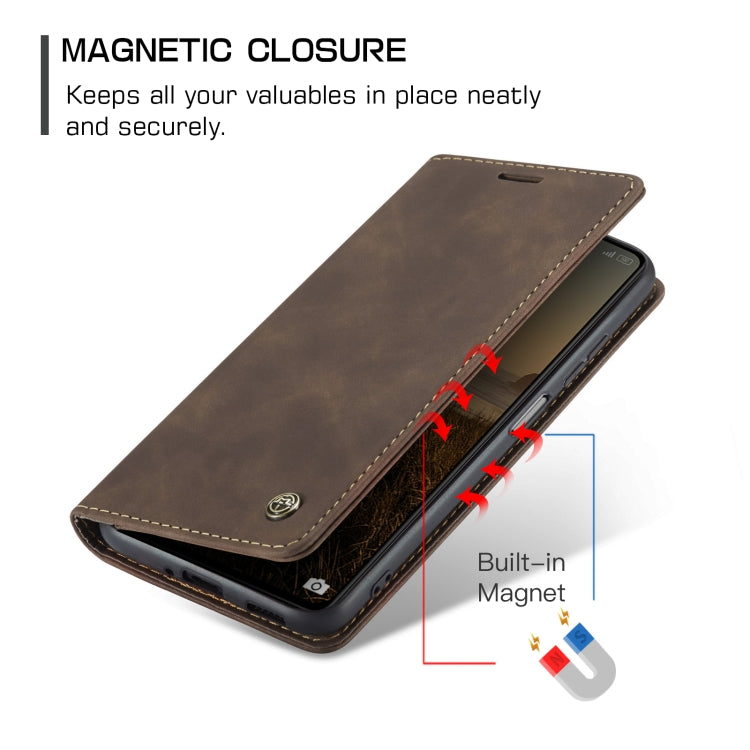 For Xiaomi Redmi Note 12 Pro 5G / Poco X5 Pro CaseMe 013 Multifunctional Horizontal Flip Leather Phone Case(Coffee) - Xiaomi Cases by CaseMe | Online Shopping UK | buy2fix