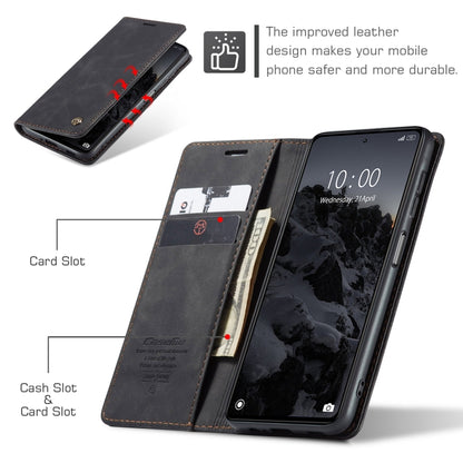 For Xiaomi Redmi Note 12 Pro 5G / Poco X5 Pro CaseMe 013 Multifunctional Horizontal Flip Leather Phone Case(Black) - Xiaomi Cases by CaseMe | Online Shopping UK | buy2fix