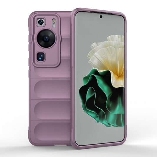For Huawei P60 Magic Shield TPU + Flannel Phone Case(Purple) - Huawei Cases by buy2fix | Online Shopping UK | buy2fix