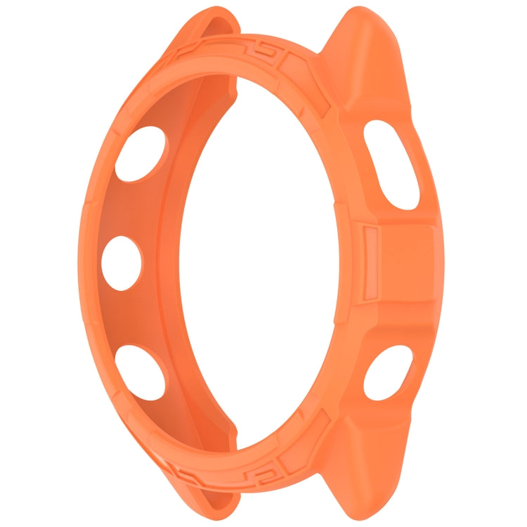 For Garmin Forerunner 265 Armor Hollow Watch Protective Case(Orange) - Watch Cases by buy2fix | Online Shopping UK | buy2fix