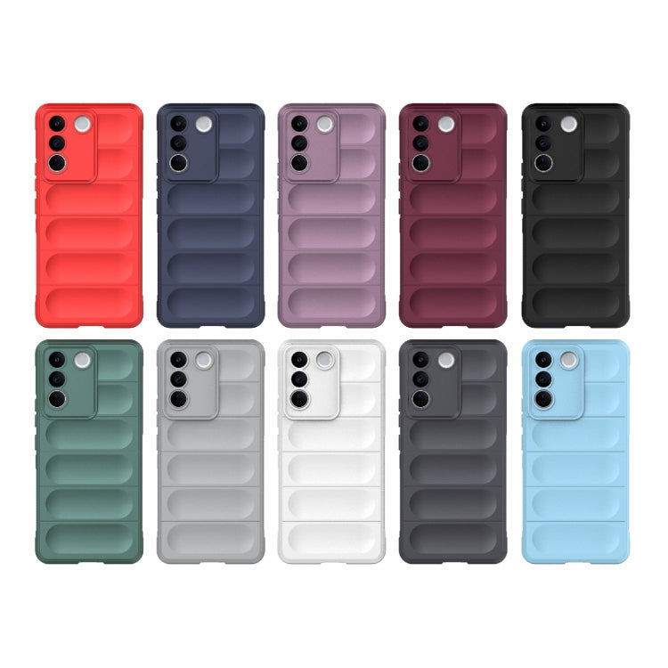 For vivo S16e 5G Magic Shield TPU + Flannel Phone Case(Grey) - vivo Cases by buy2fix | Online Shopping UK | buy2fix