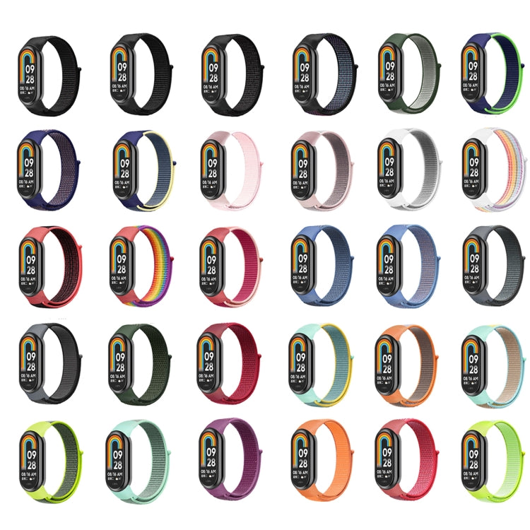 For Xiaomi Mi Band 8 Loop Nylon Watch Band(Seashell Color) - Watch Bands by buy2fix | Online Shopping UK | buy2fix