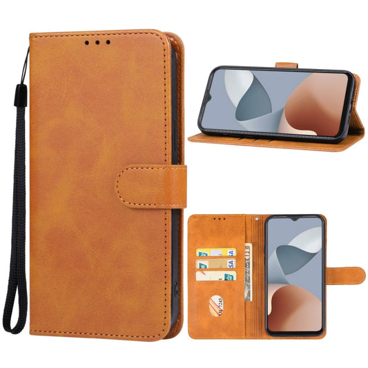 For ZTE Blade A34 Leather Phone Case(Brown) - ZTE Cases by buy2fix | Online Shopping UK | buy2fix