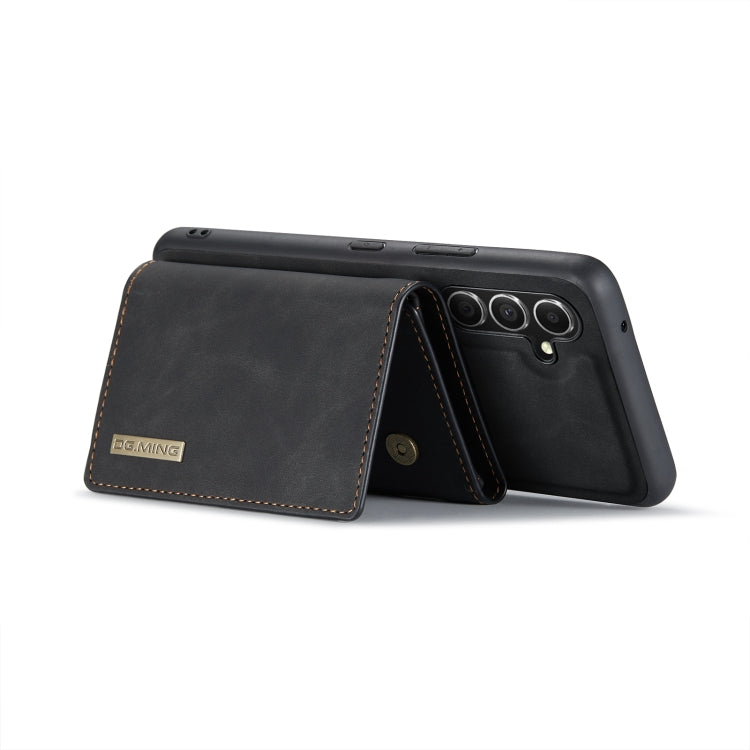 For Samsung Galaxy A54 5G DG.MING M1 Series 3-Fold Multi Card Wallet + Magnetic Phone Case(Black) - Galaxy Phone Cases by DG.MING | Online Shopping UK | buy2fix