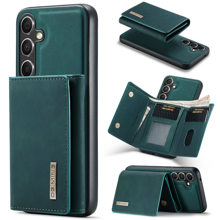 For Samsung Galaxy S24 5G DG.MING M1 Series 3-Fold Multi Card Wallet + Magnetic Phone Case(Green) - Galaxy S24 5G Cases by DG.MING | Online Shopping UK | buy2fix