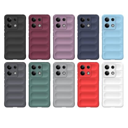 For Xiaomi Redmi Note 13 4G Global Magic Shield TPU + Flannel Phone Case(Dark Grey) - Note 13 Cases by buy2fix | Online Shopping UK | buy2fix