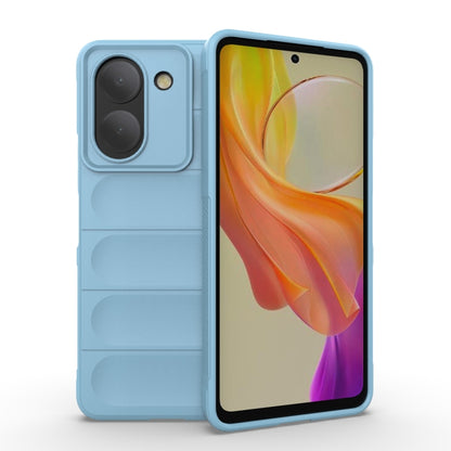 For vivo Y36 4G Magic Shield TPU + Flannel Phone Case(Light Blue) - vivo Cases by buy2fix | Online Shopping UK | buy2fix