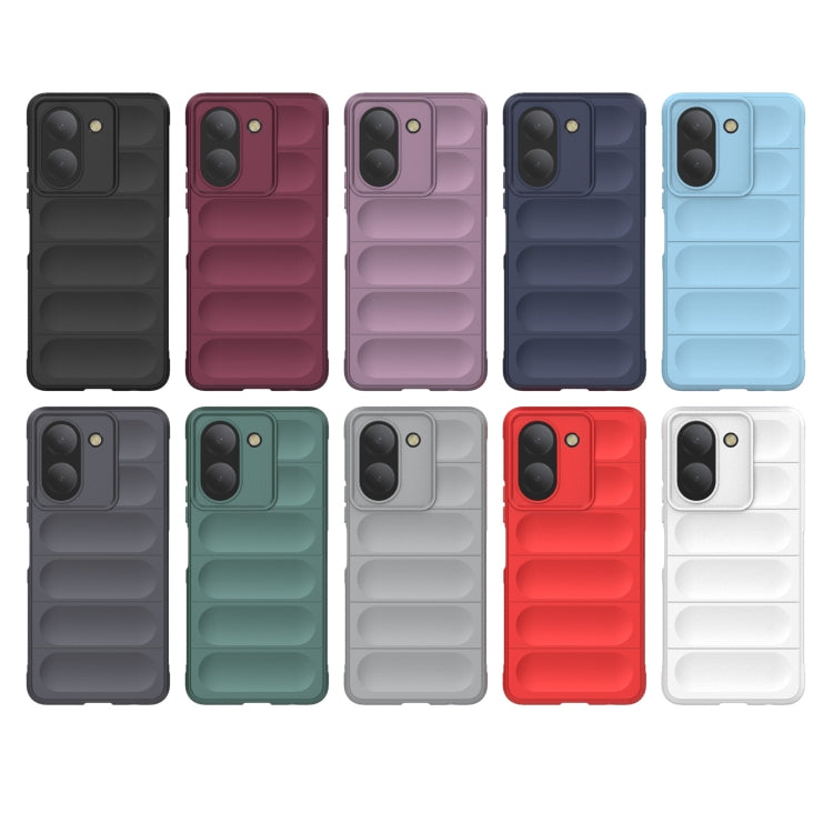 For vivo Y36 4G Magic Shield TPU + Flannel Phone Case(Purple) - vivo Cases by buy2fix | Online Shopping UK | buy2fix