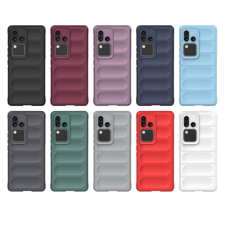 For vivo S18 5G Magic Shield TPU + Flannel Phone Case(Grey) - S18 Cases by buy2fix | Online Shopping UK | buy2fix