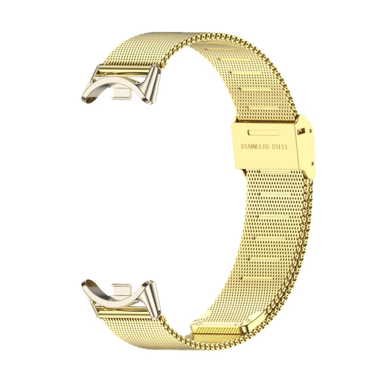 For Xiaomi Mi Band 8 / 9 / 9 NFC Mijobs Milan Buckle Metal Stainless Steel Watch Band(Gold+Light Gold) - Watch Bands by MIJOBS | Online Shopping UK | buy2fix