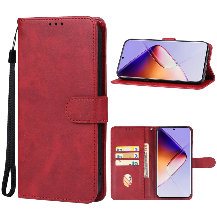 For Infinix Note 40 Leather Phone Case(Red) - Infinix Cases by buy2fix | Online Shopping UK | buy2fix