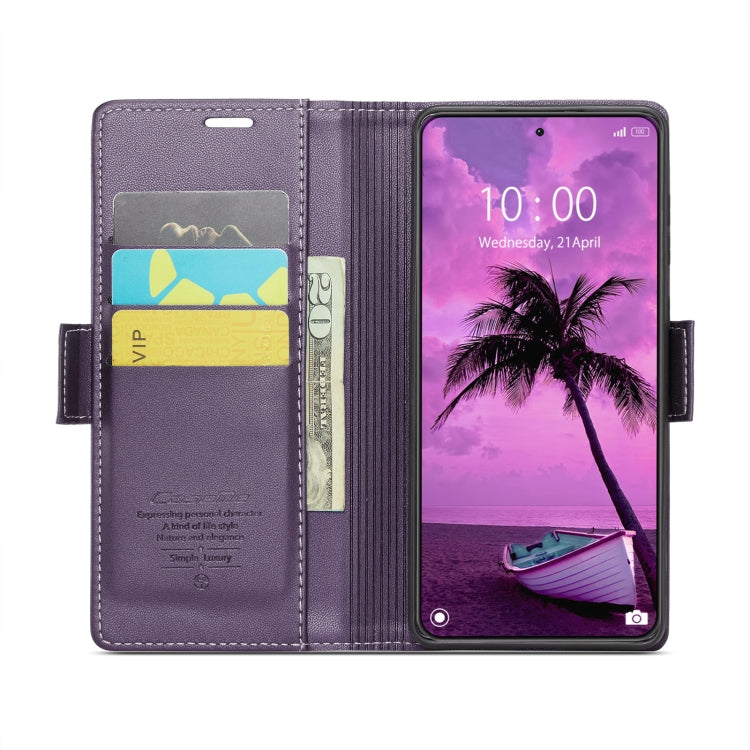 For Xiaomi 14 Pro CaseMe 023 Butterfly Buckle Litchi Texture RFID Anti-theft Leather Phone Case(Pearly Purple) - 14 Pro Cases by CaseMe | Online Shopping UK | buy2fix