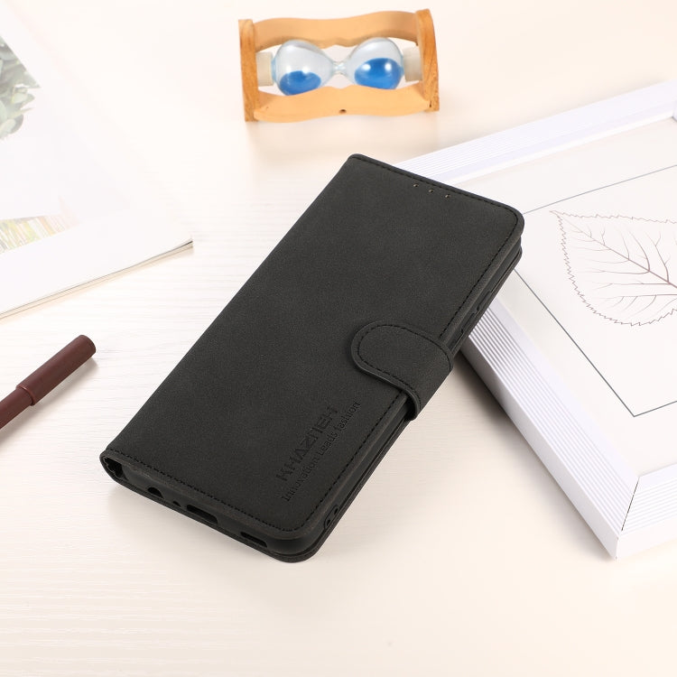 For Xiaomi Redmi Note 13 Pro 4G / POCO M6 Pro KHAZNEH Matte Texture Leather Phone Case(Black) - Note 13 Pro Cases by buy2fix | Online Shopping UK | buy2fix