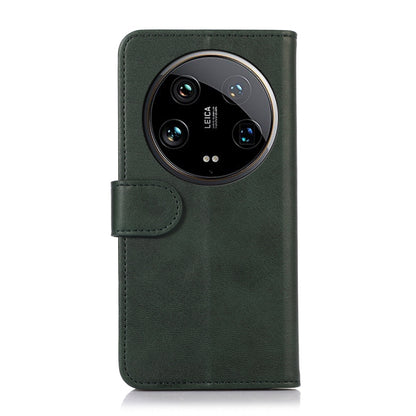 For Xiaomi 14 Ultra Cow Texture Leather Phone Case(Green) - 14 Ultra Cases by buy2fix | Online Shopping UK | buy2fix