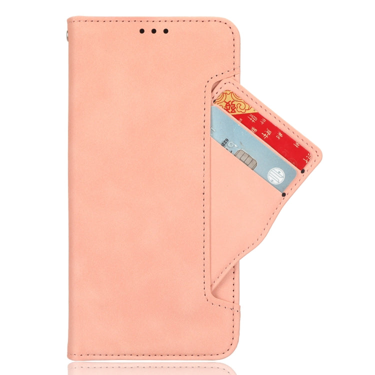 For Motorola Moto G04 / G24 Skin Feel Calf Texture Card Slots Leather Phone Case(Pink) - Motorola Cases by buy2fix | Online Shopping UK | buy2fix