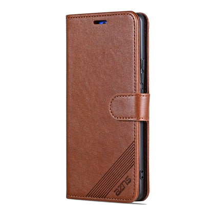 For vivo X100 5G AZNS Sheepskin Texture Flip Leather Phone Case(Brown) - vivo Cases by AZNS | Online Shopping UK | buy2fix