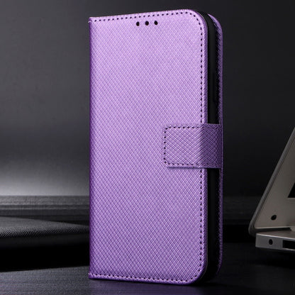 For Sony Xperia 1 VI 2024 Diamond Texture Leather Phone Case(Purple) - Sony Cases by buy2fix | Online Shopping UK | buy2fix