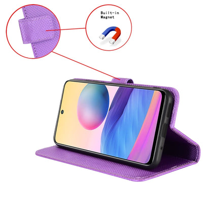 For Xiaomi 14 Ultra Diamond Texture Leather Phone Case(Purple) - 14 Ultra Cases by buy2fix | Online Shopping UK | buy2fix
