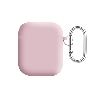 For AirPods 2 / 1 PC Lining Silicone Bluetooth Earphone Protective Case(Sandy Pink) - For AirPods 1/2 by buy2fix | Online Shopping UK | buy2fix