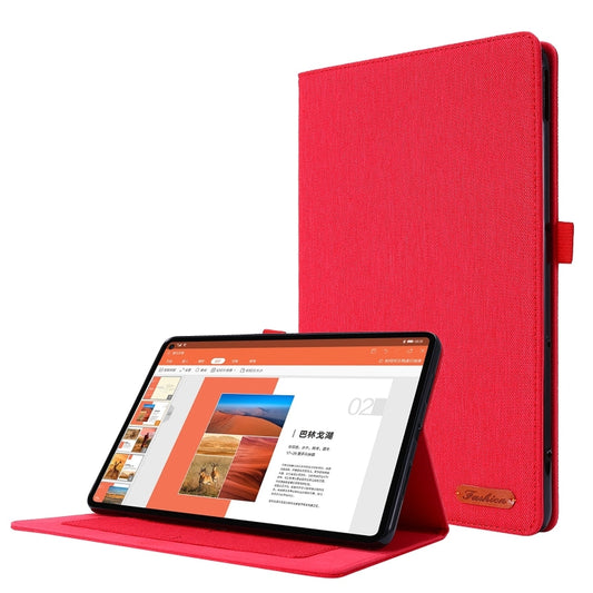 For Huawei MatePad SE 11 2024 Fabric Leather Tablet Case(Red) - Huawei by buy2fix | Online Shopping UK | buy2fix