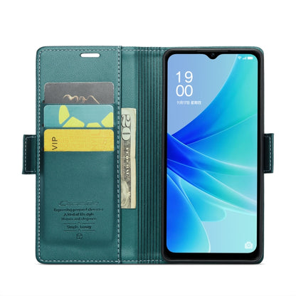 For OPPO A77 4G Global / A57e 4G CaseMe 023 Butterfly Buckle Litchi Texture RFID Anti-theft Leather Phone Case(Pearly Blue) - OPPO Cases by CaseMe | Online Shopping UK | buy2fix