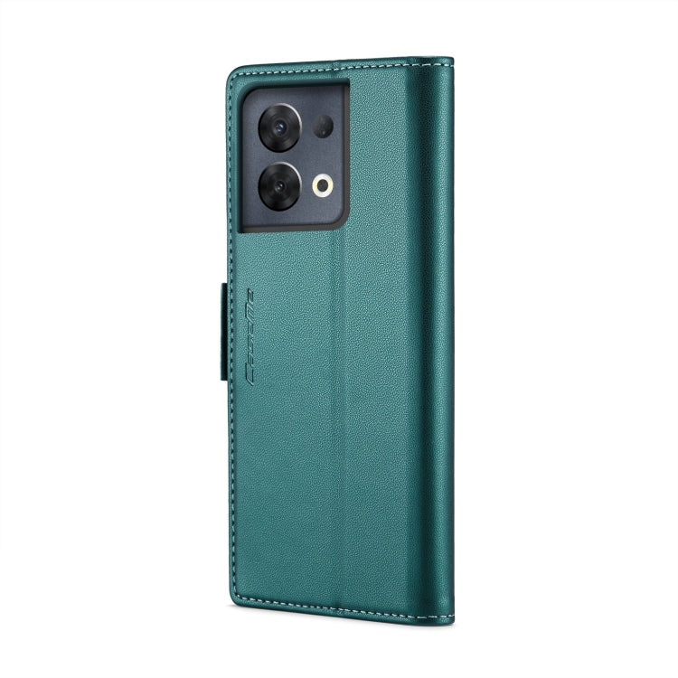 For OPPO Reno8 Pro 5G Global CaseMe 023 Butterfly Buckle Litchi Texture RFID Anti-theft Leather Phone Case(Pearly Blue) - OPPO Cases by CaseMe | Online Shopping UK | buy2fix