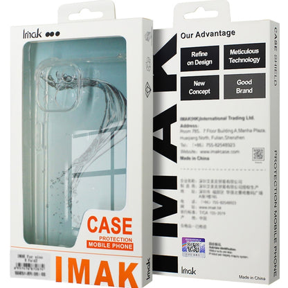 For Google Pixel 8a imak Shockproof Airbag TPU Phone Case(Transparent Black) - Google Cases by imak | Online Shopping UK | buy2fix