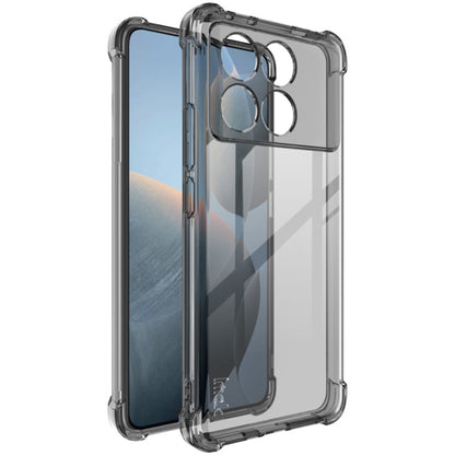 For Xiaomi Poco X6 Pro 5G/Redmi K70E 5G imak Shockproof Airbag TPU Phone Case(Transparent Black) - K70E Cases by imak | Online Shopping UK | buy2fix