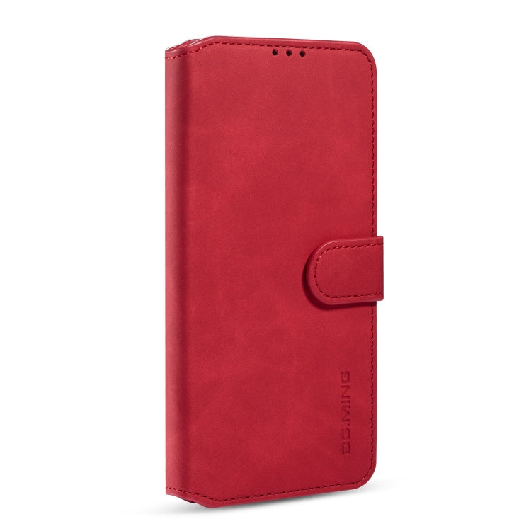 For Samsung Galaxy A41 (EU Version) DG.MING Retro Oil Side Horizontal Flip Case with Holder & Card Slots & Wallet(Red) - Galaxy Phone Cases by DG.MING | Online Shopping UK | buy2fix