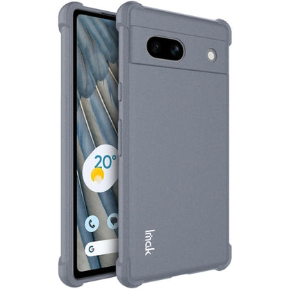 For Google Pixel 7a imak All-inclusive Shockproof Airbag TPU Case(Matte Grey) - Google Cases by imak | Online Shopping UK | buy2fix