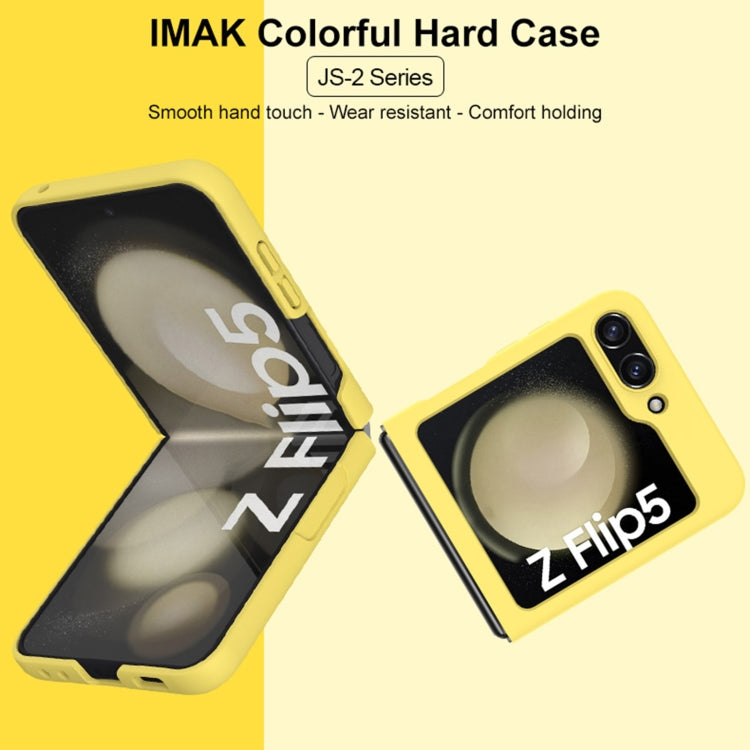 For Samsung Galaxy Z Flip5 IMAK JS-2 Series Colorful PC Case(Black) - Galaxy Z Flip4 5G Cases by imak | Online Shopping UK | buy2fix